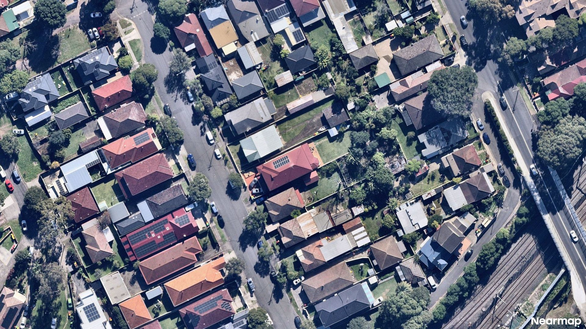 Vertical aerial view