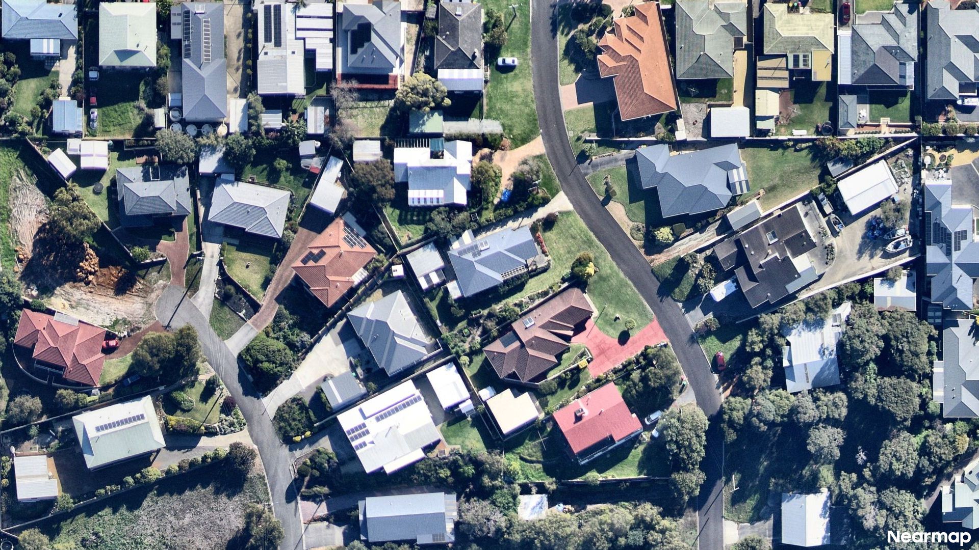 Vertical aerial view