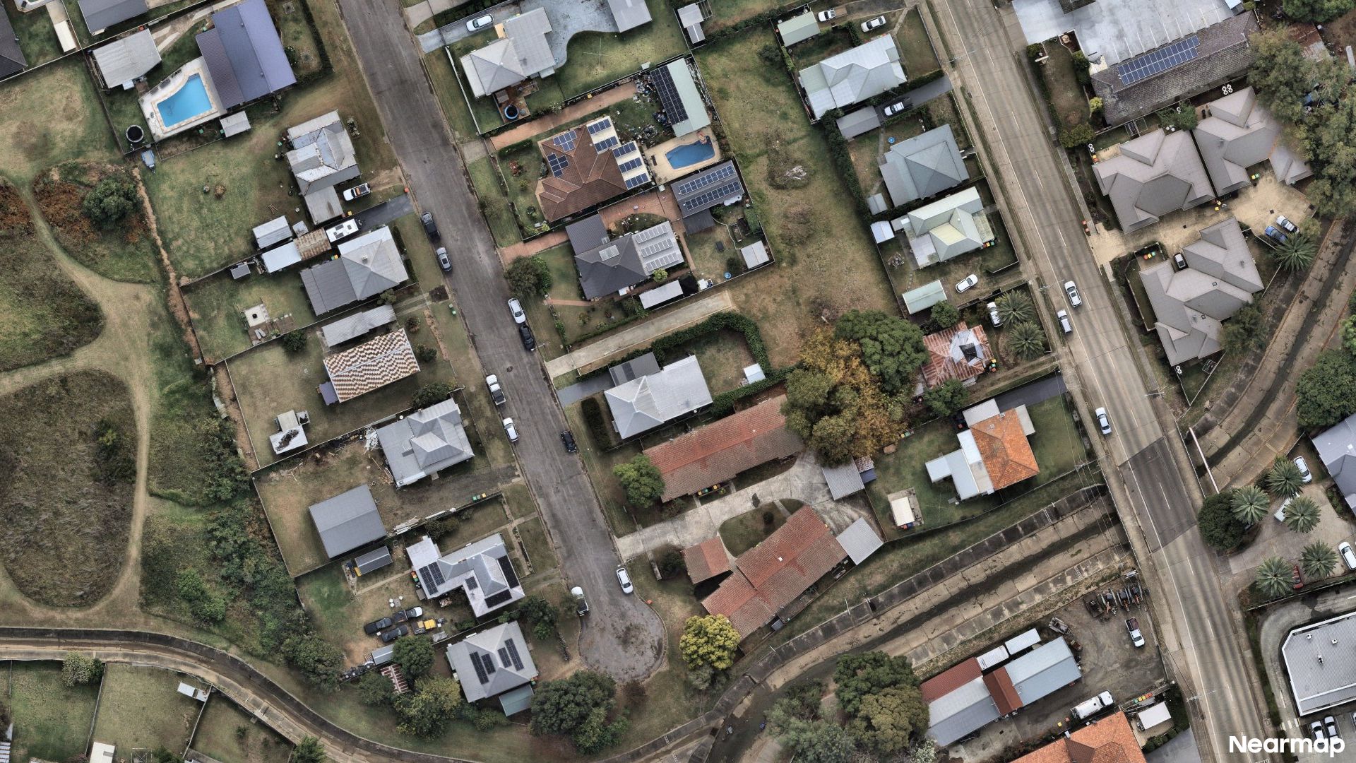 Vertical aerial view