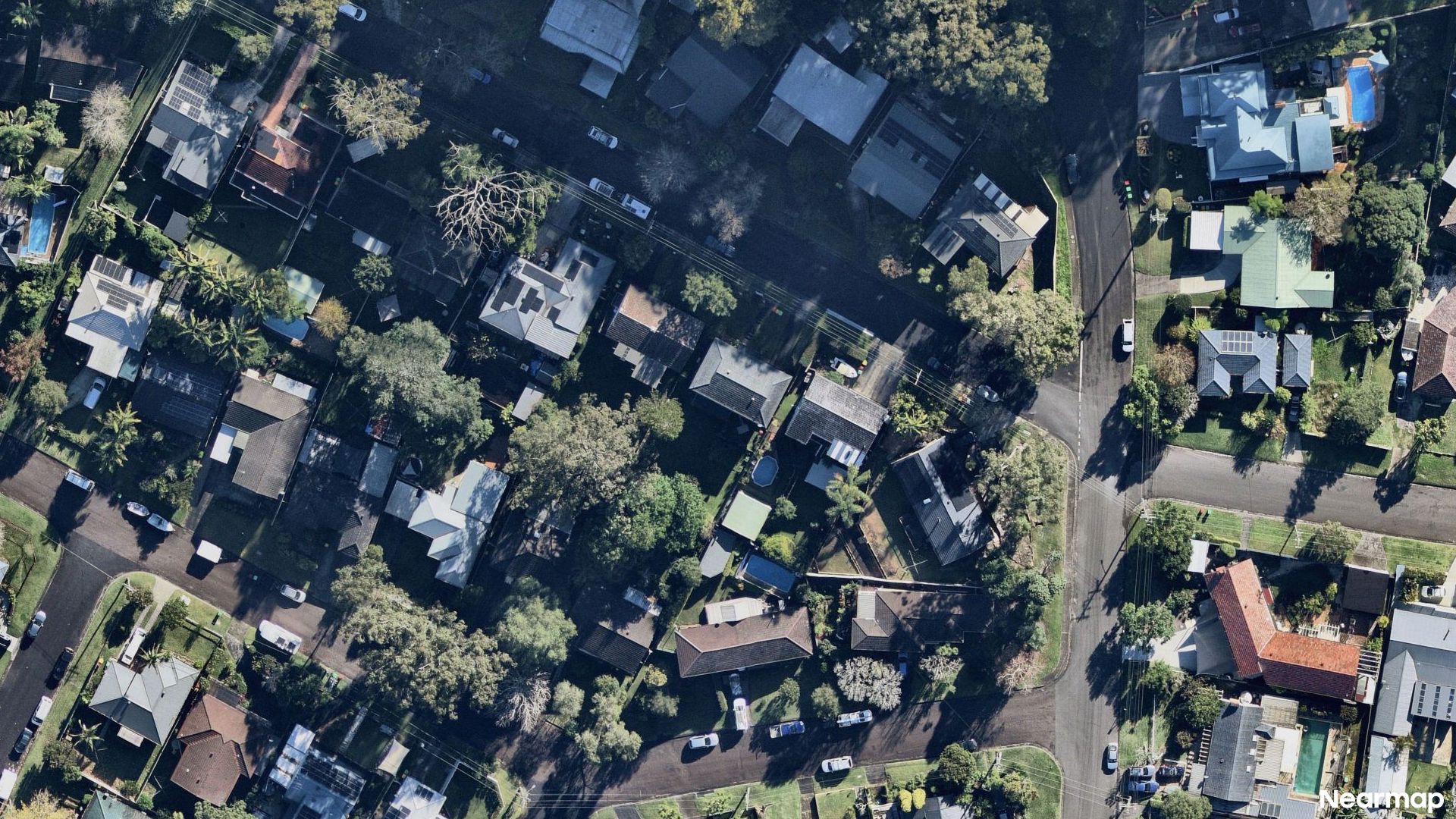 Vertical aerial view