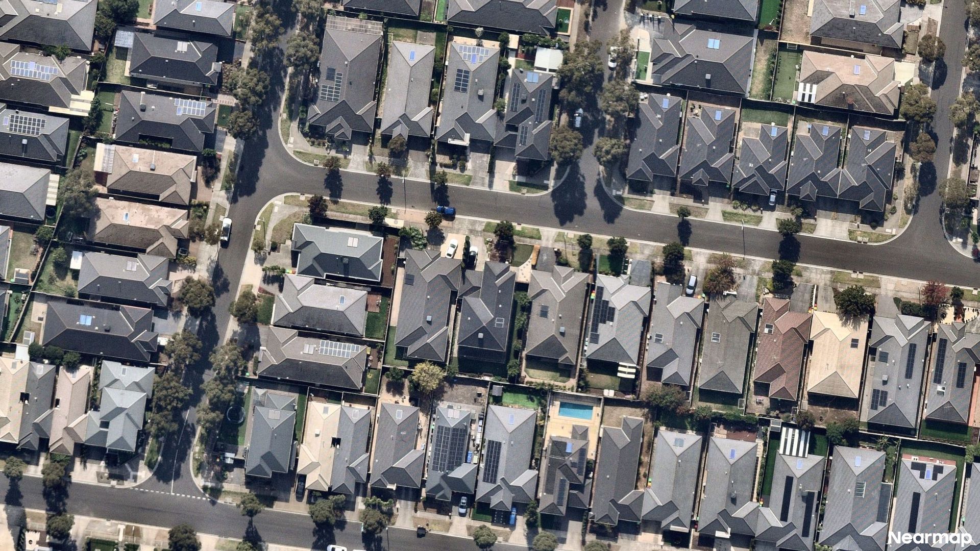 Vertical aerial view
