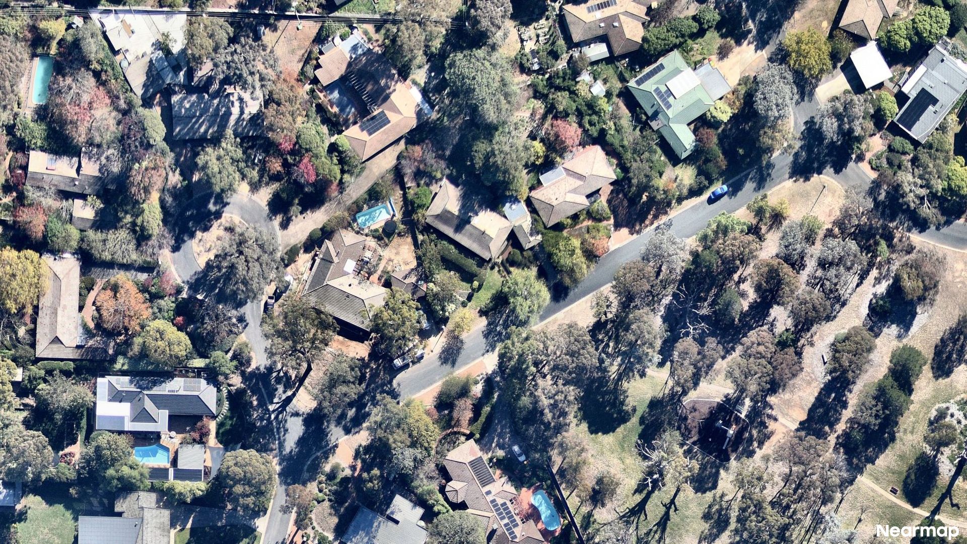 Vertical aerial view