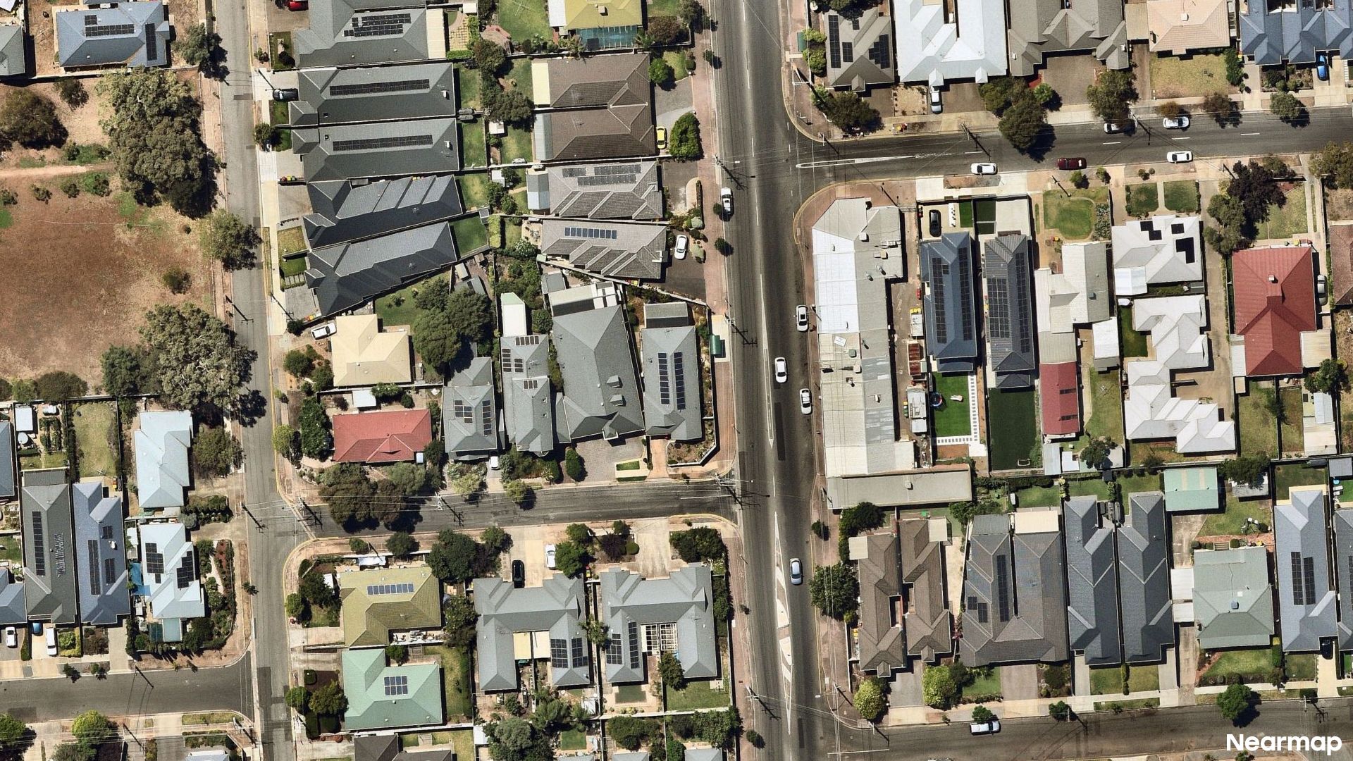 Vertical aerial view