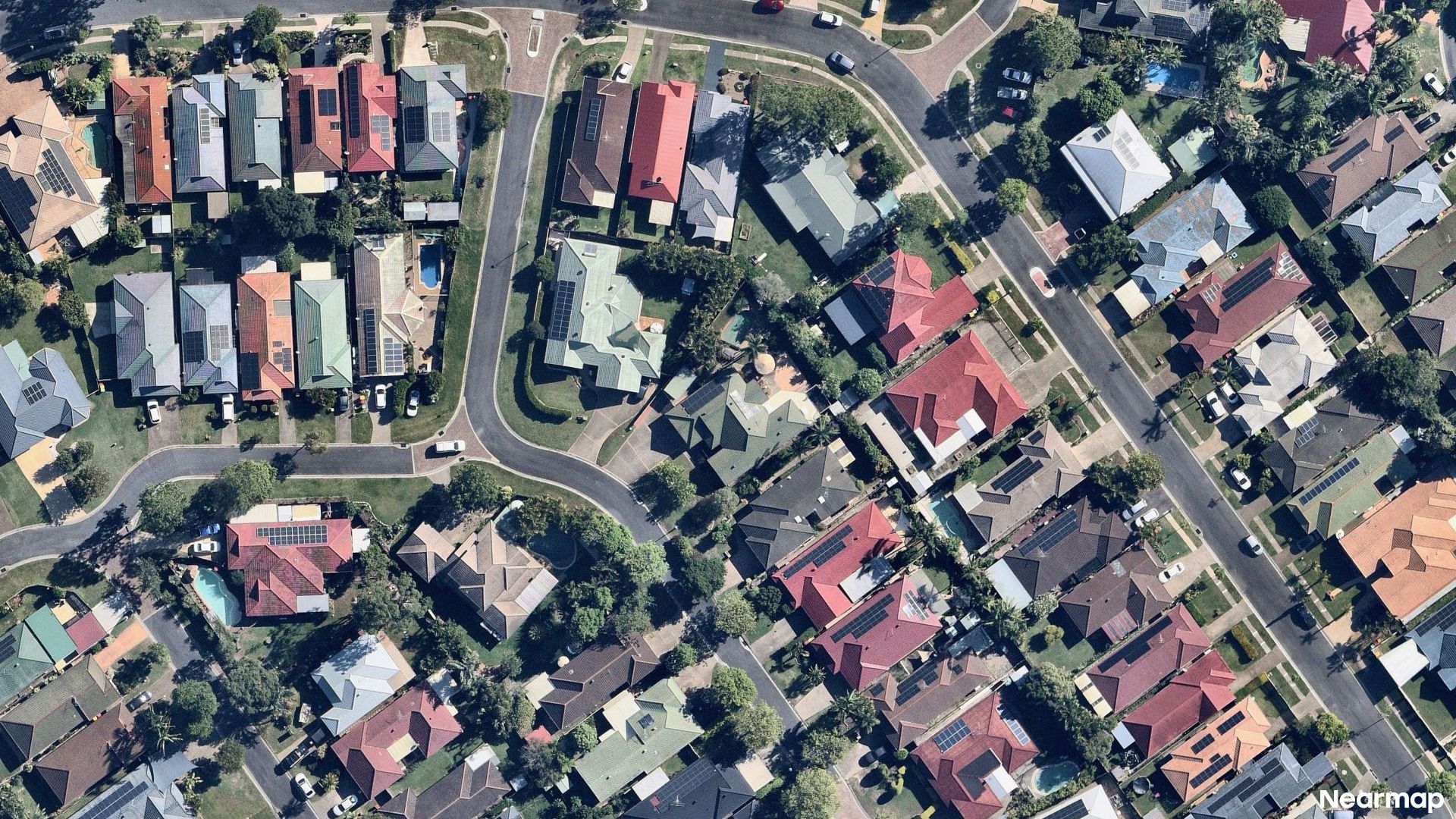 Vertical aerial view