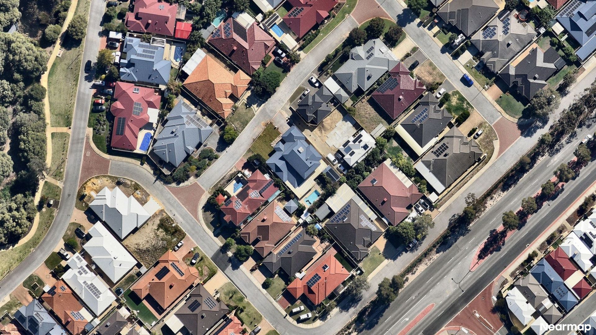 Vertical aerial view