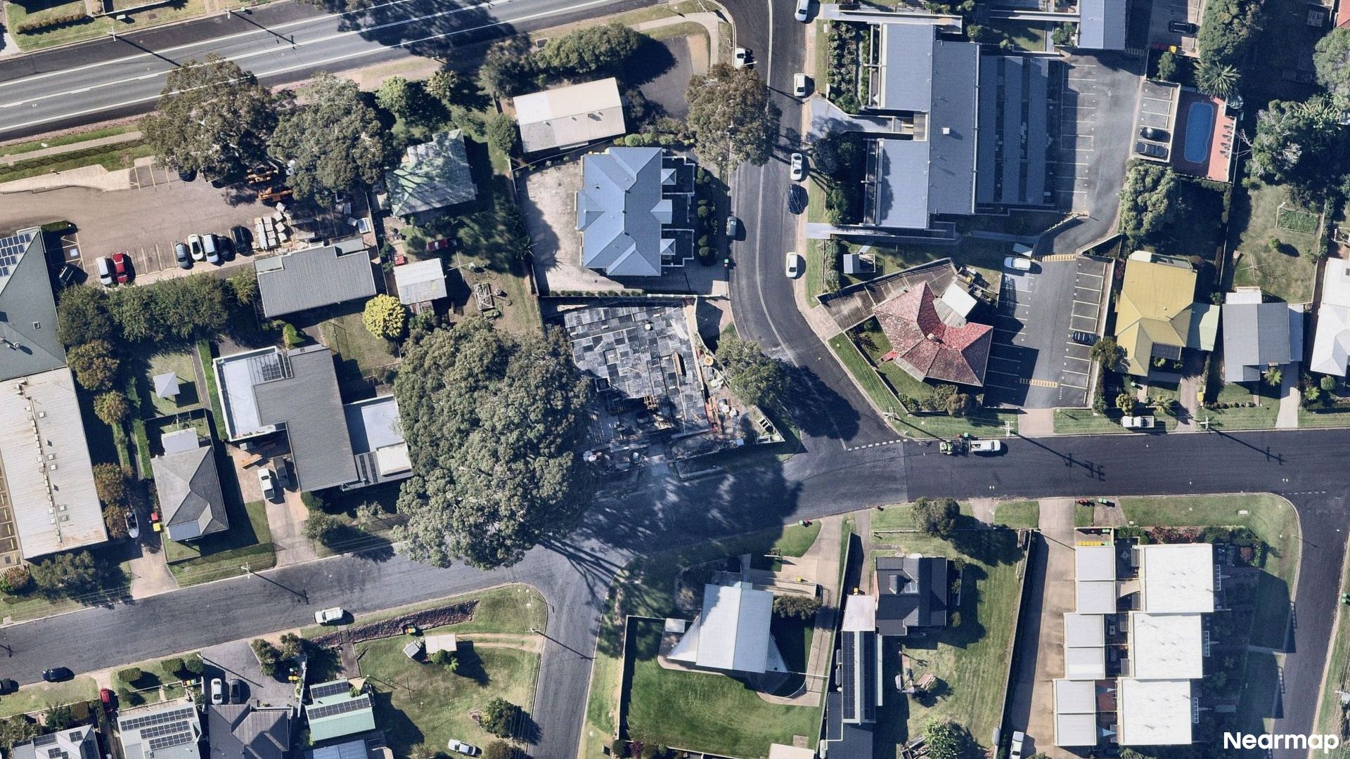 Vertical aerial view