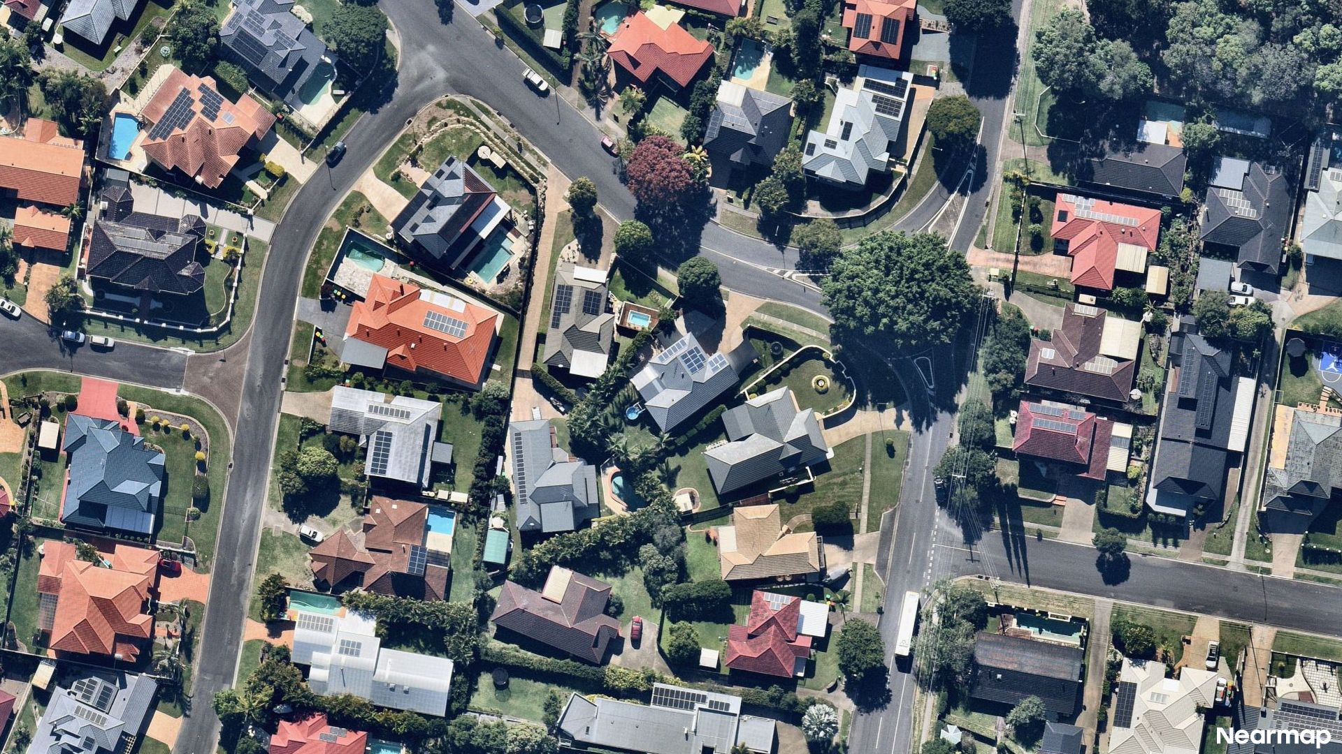Vertical aerial view