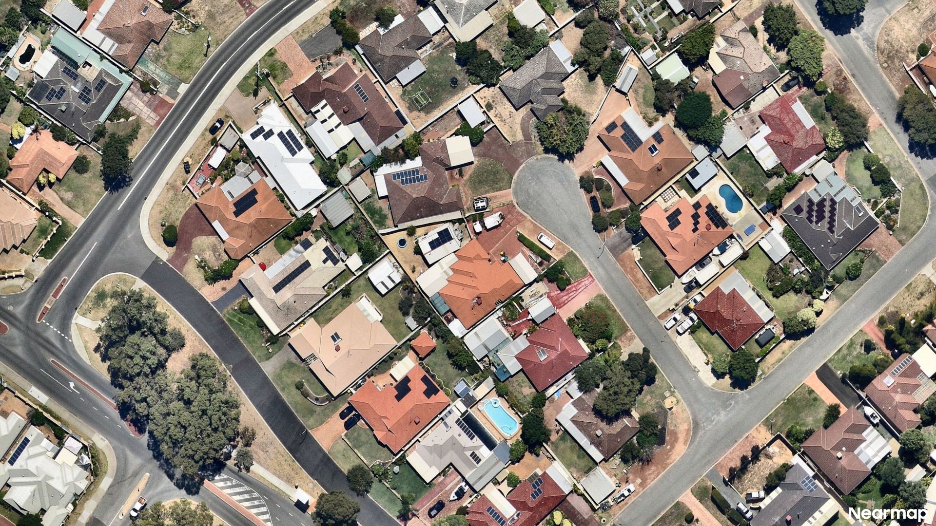 Vertical aerial view