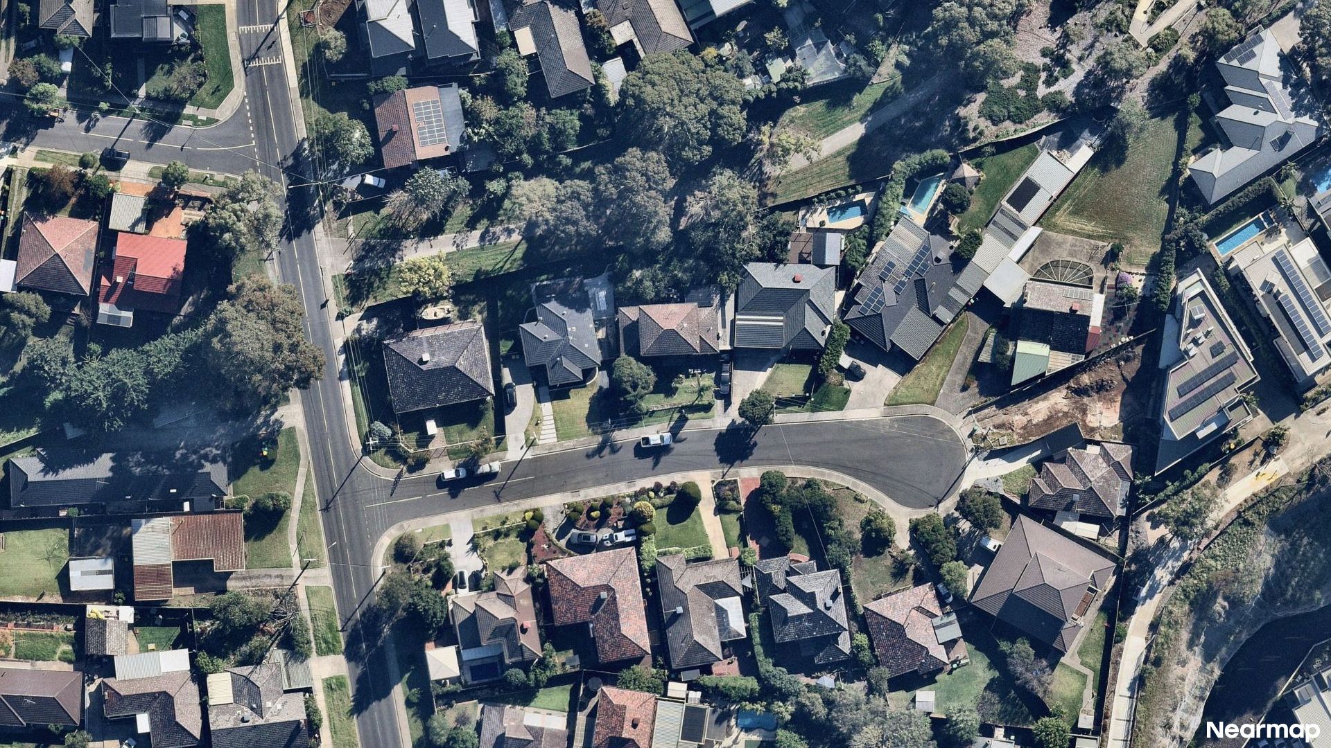 Vertical aerial view