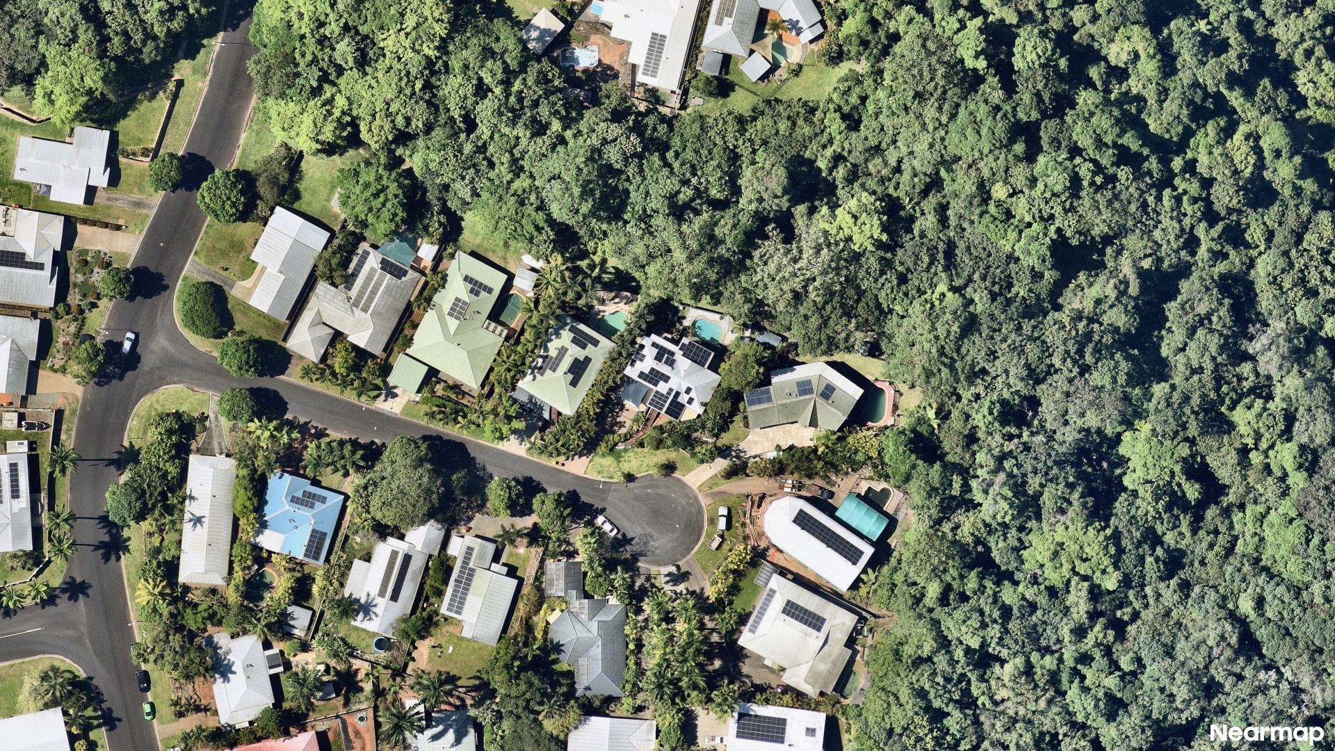 Vertical aerial view
