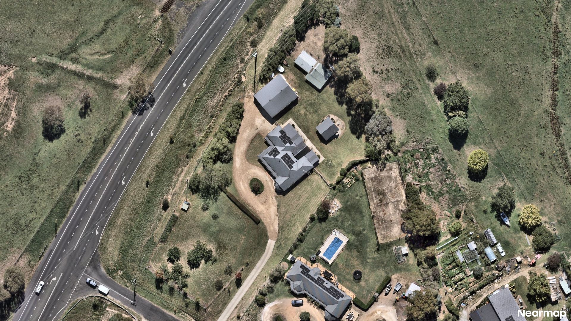 Vertical aerial view