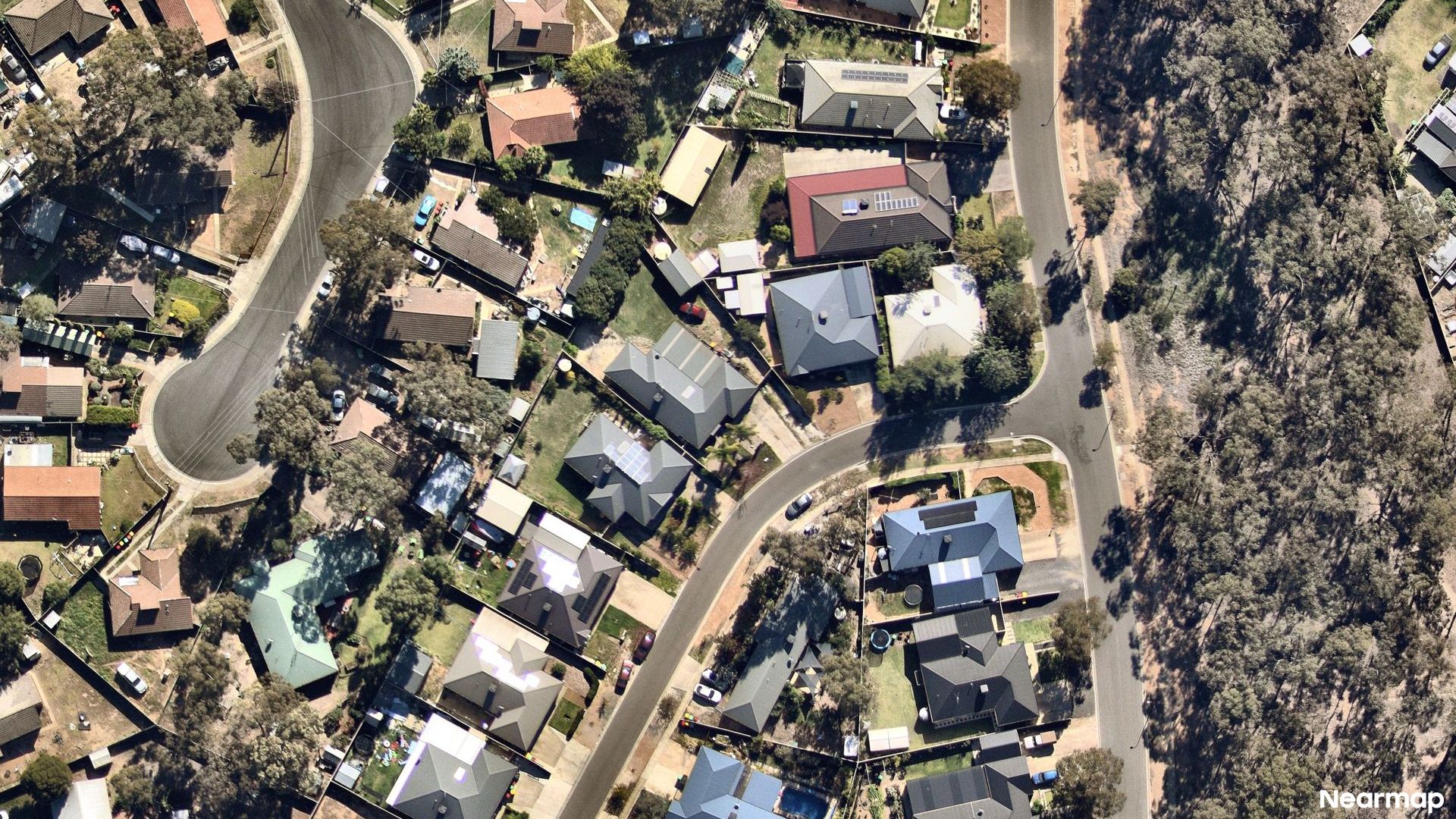 Vertical aerial view