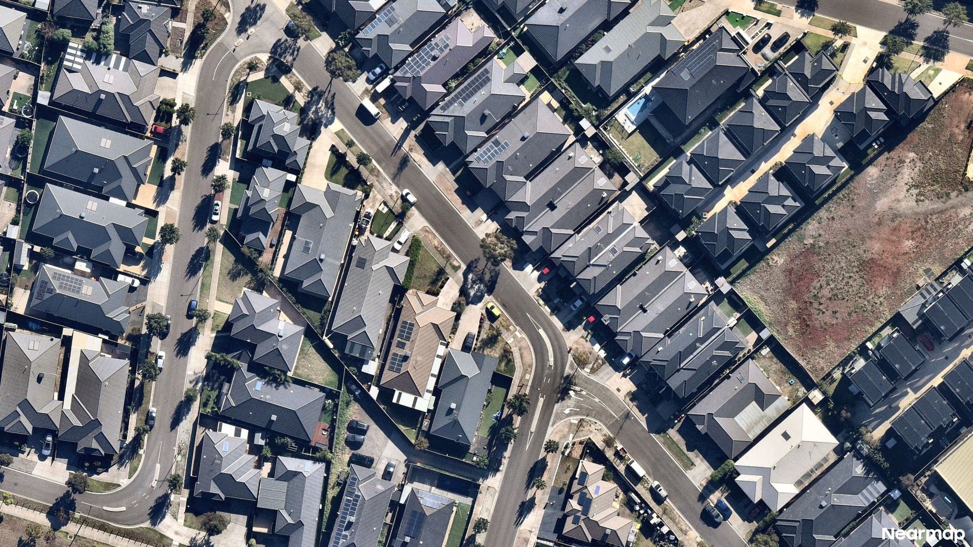 Vertical aerial view