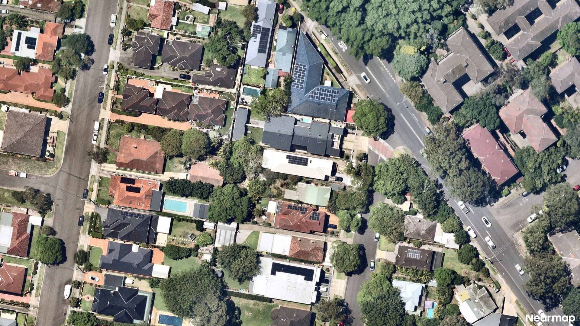 Vertical aerial view