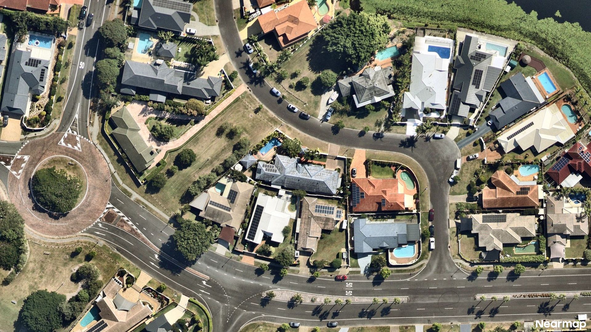 Vertical aerial view
