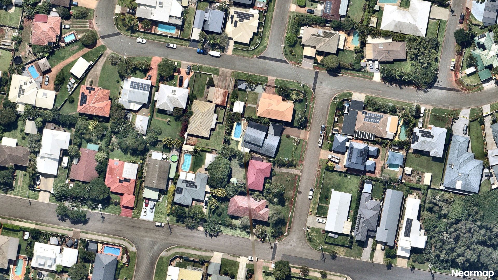 Vertical aerial view