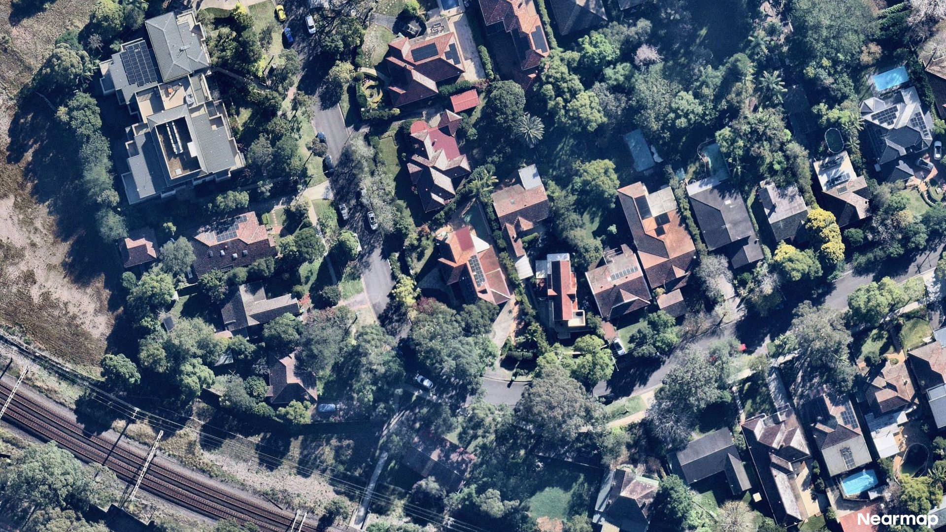 Vertical aerial view