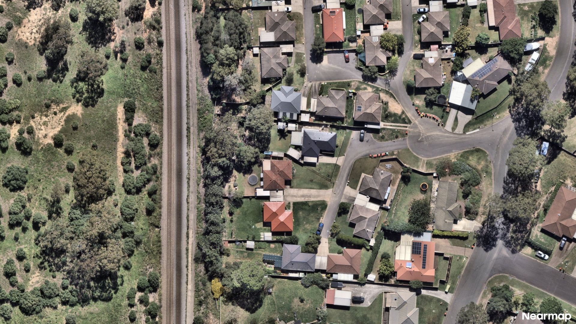 Vertical aerial view