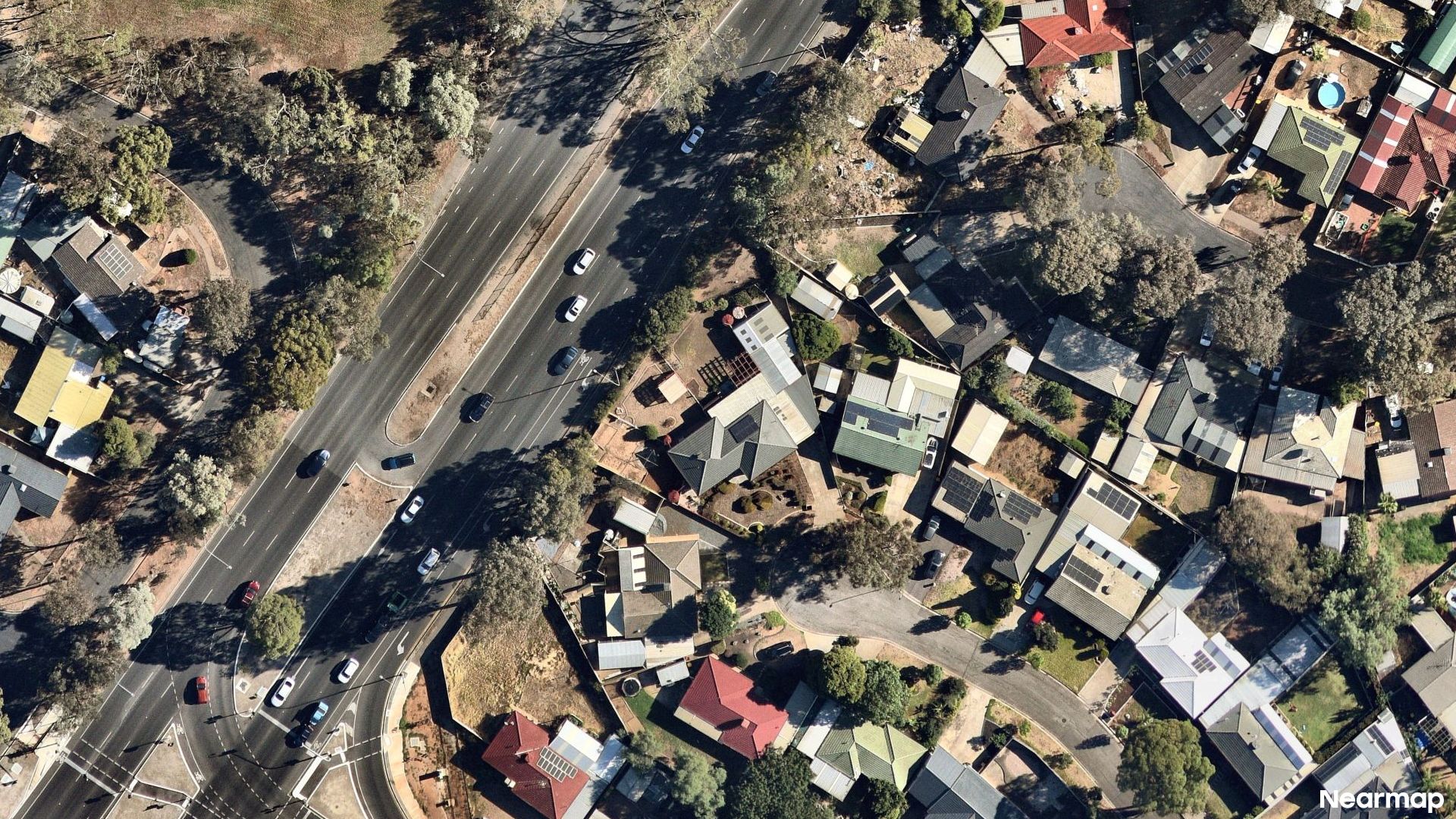 Vertical aerial view