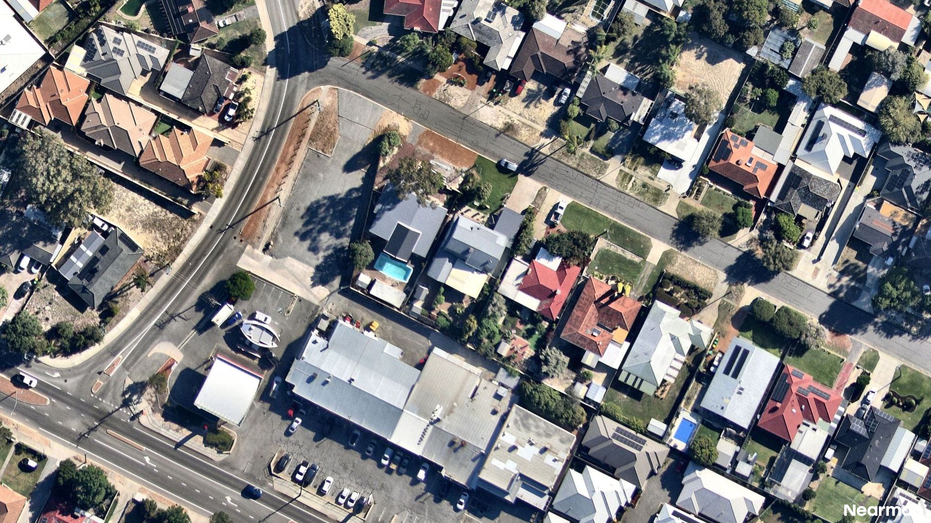 Vertical aerial view