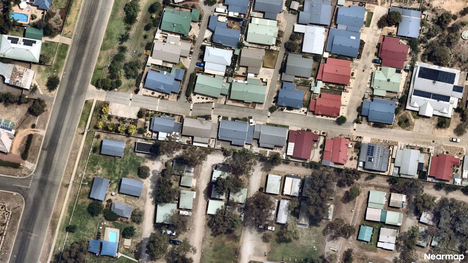 Vertical aerial view