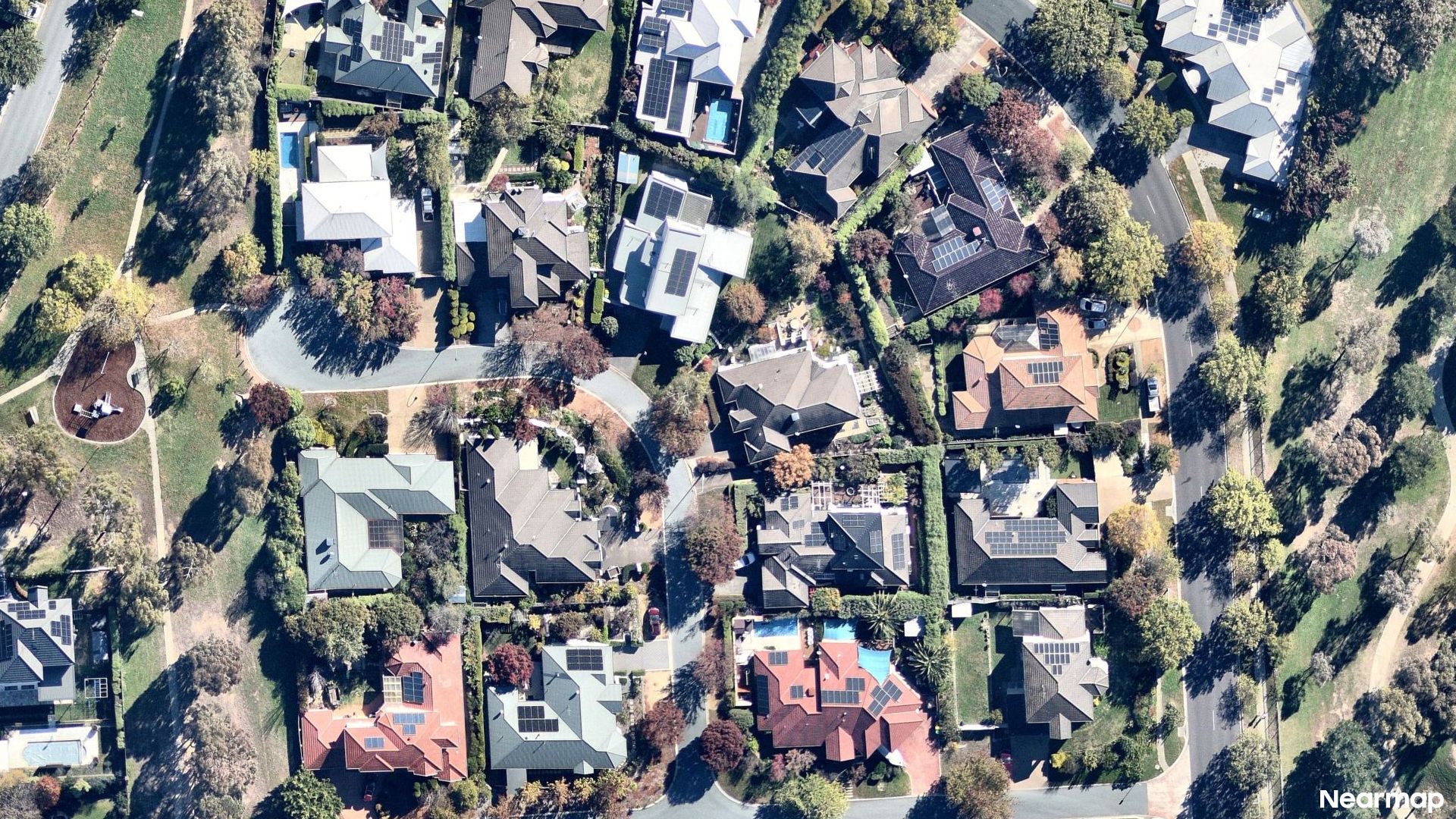 Vertical aerial view