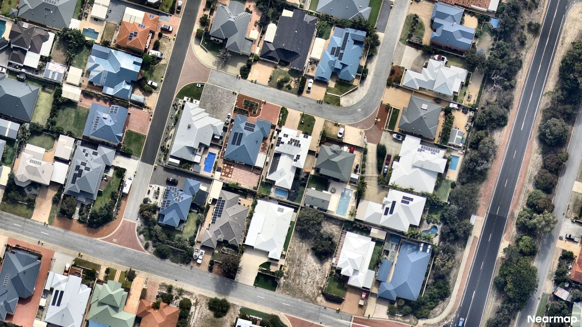 Vertical aerial view