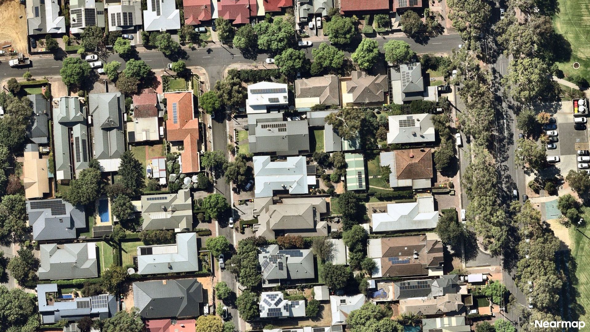 Vertical aerial view