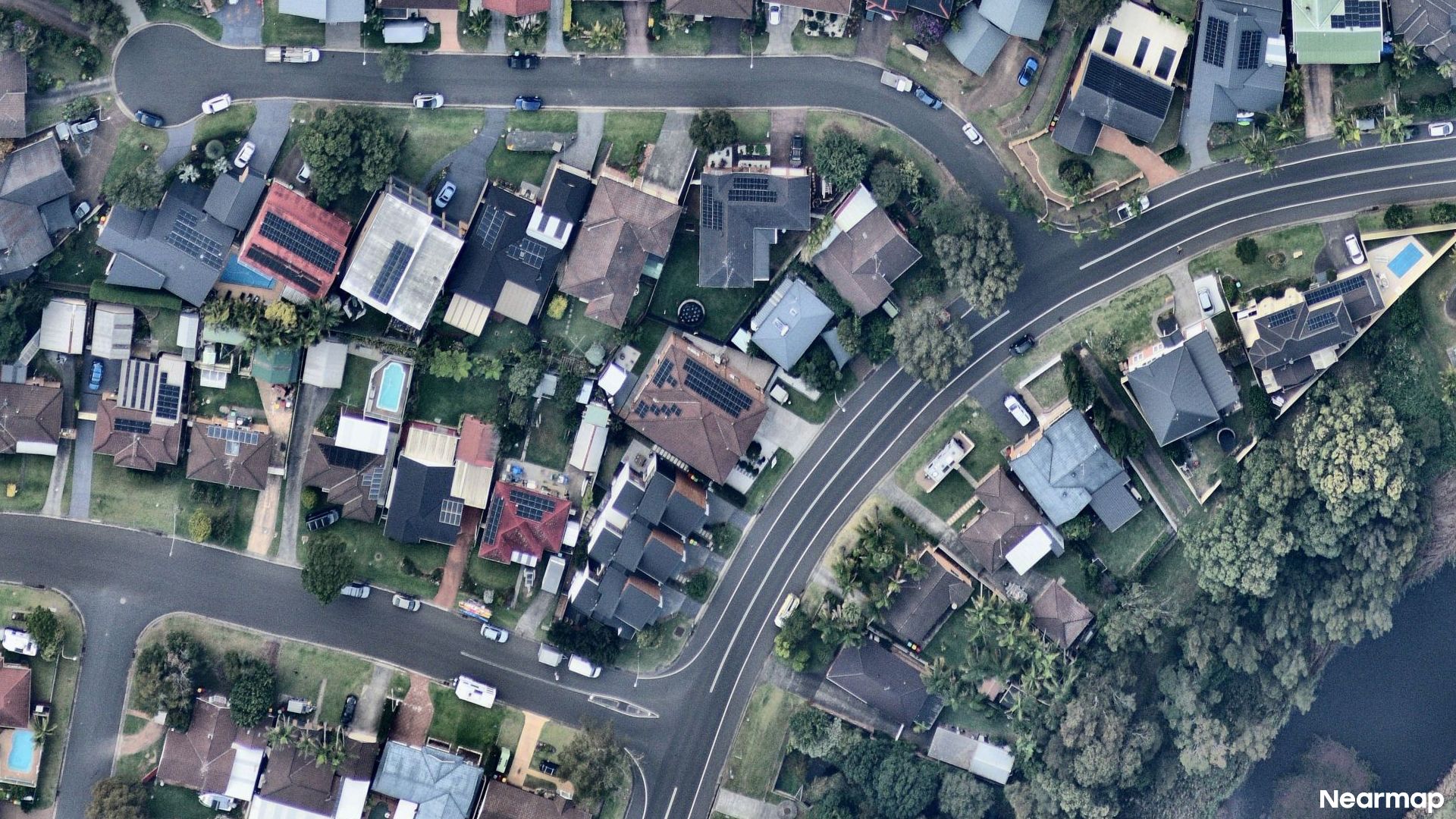 Vertical aerial view