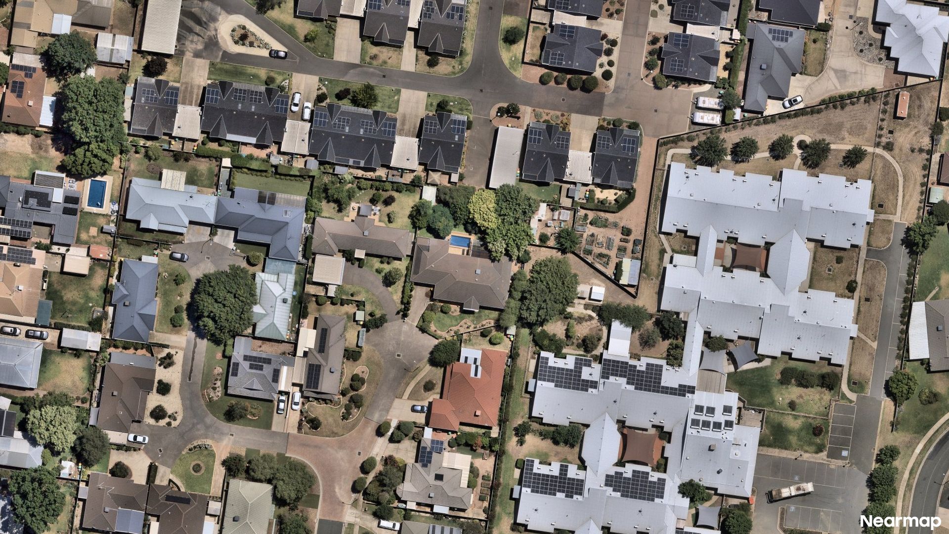 Vertical aerial view