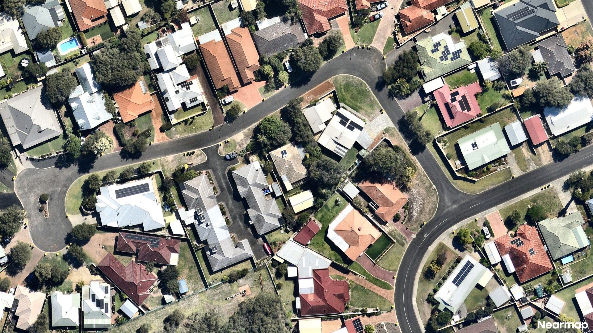 Vertical aerial view
