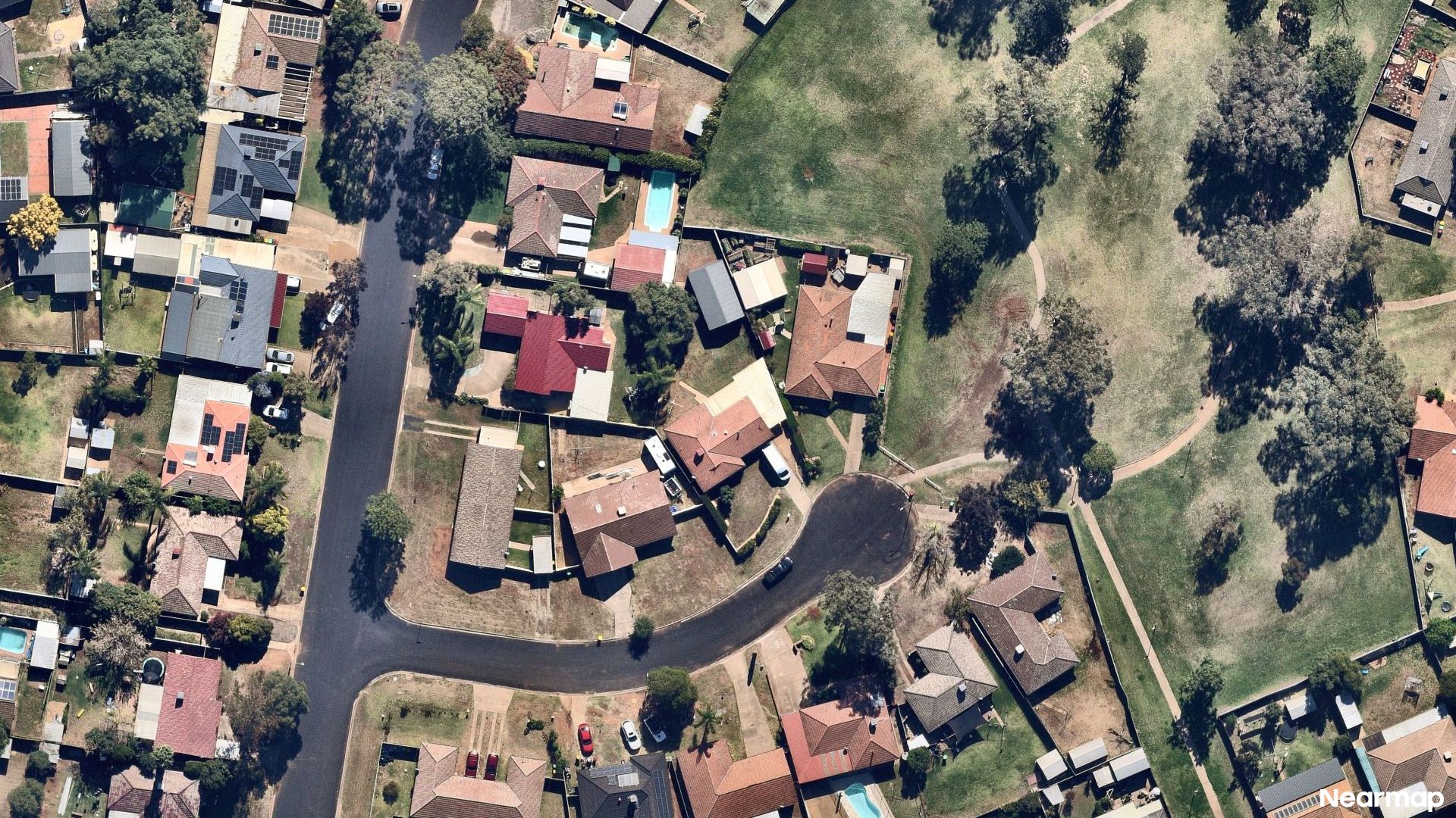 Vertical aerial view