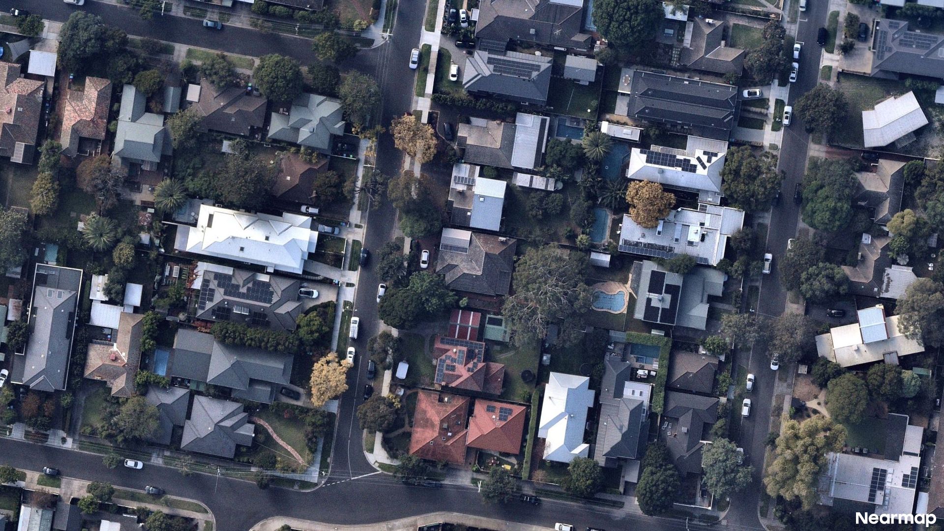 Vertical aerial view