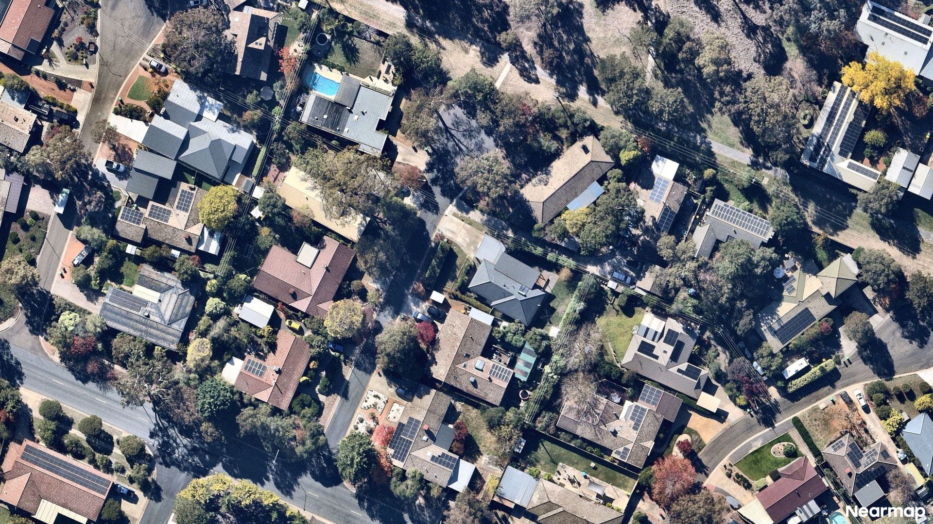 Vertical aerial view