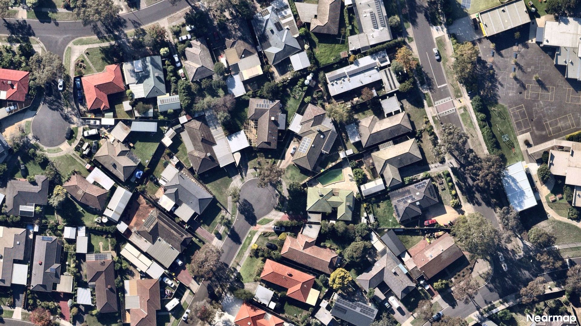 Vertical aerial view