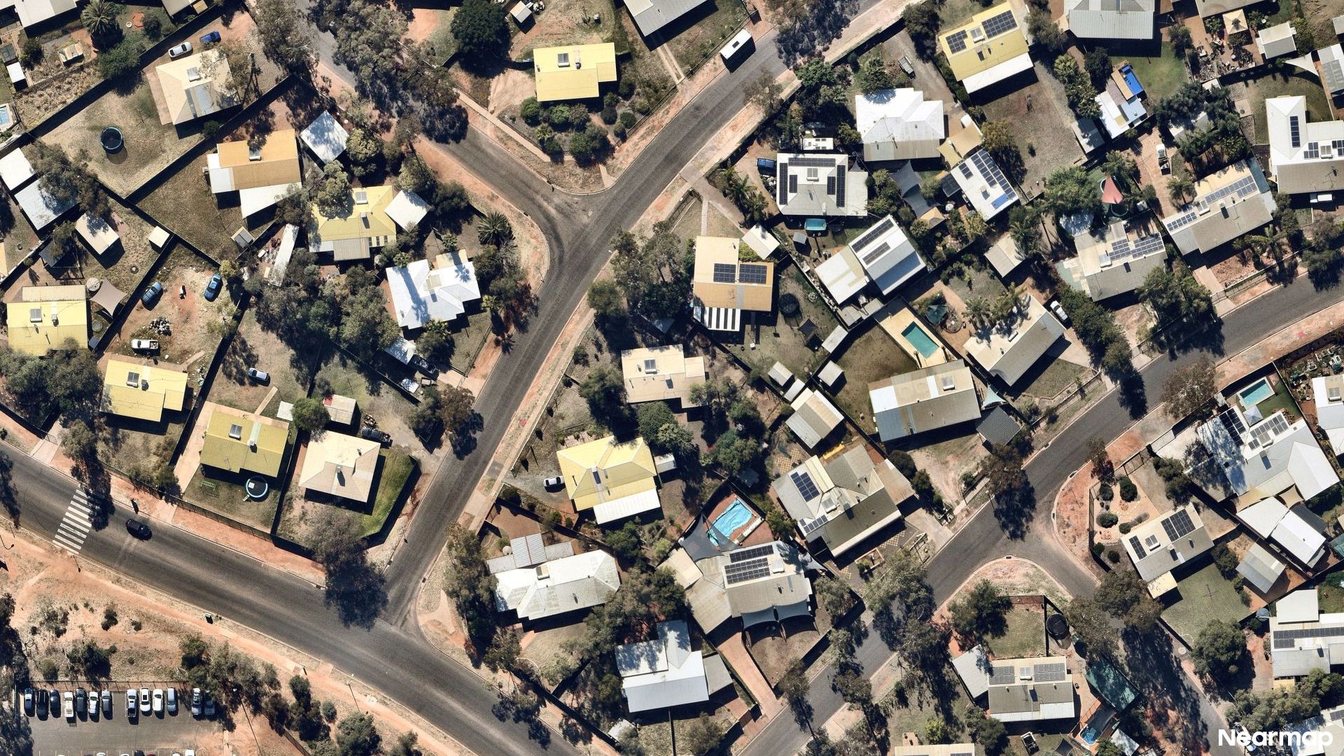 Vertical aerial view