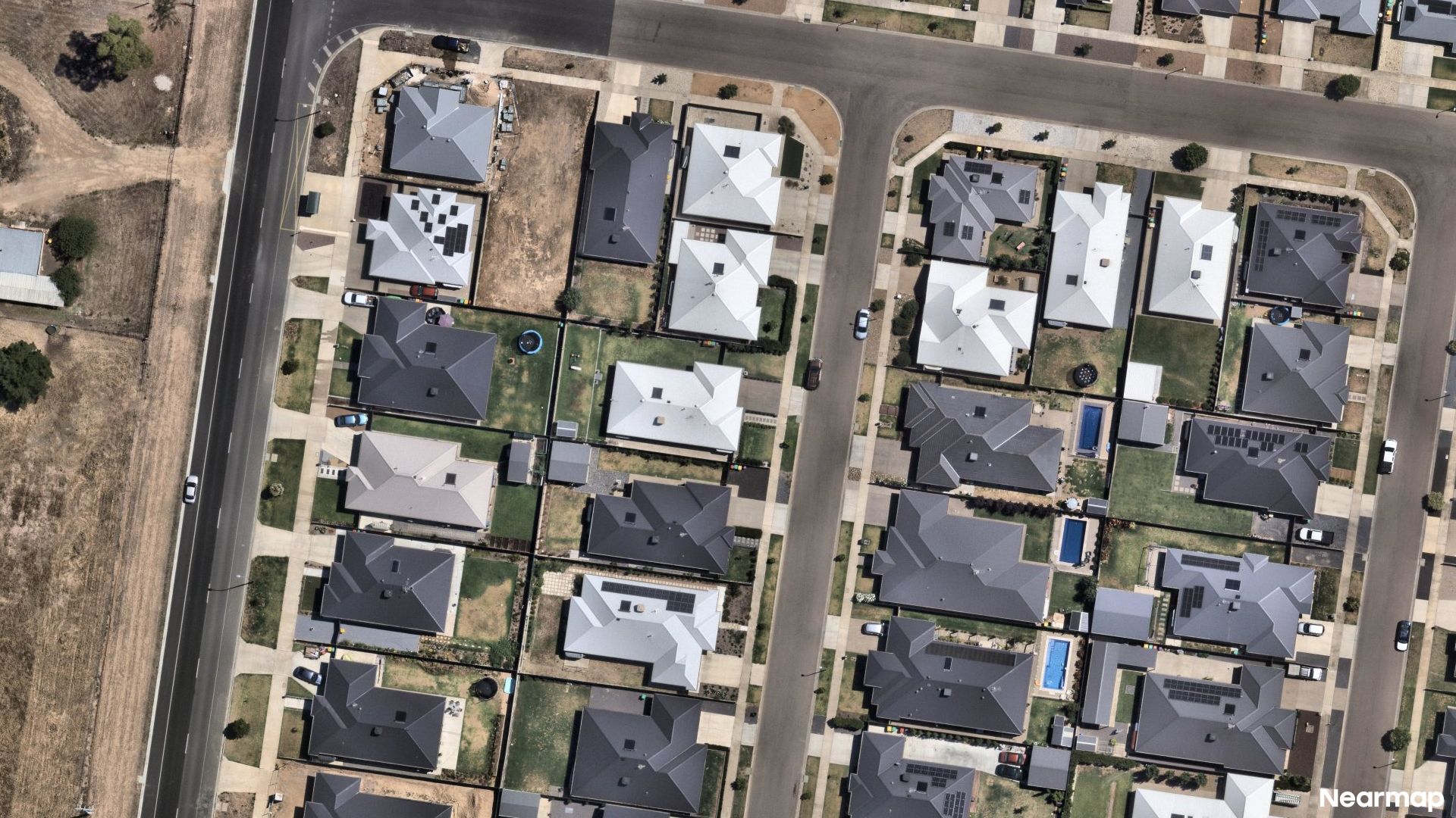 Vertical aerial view