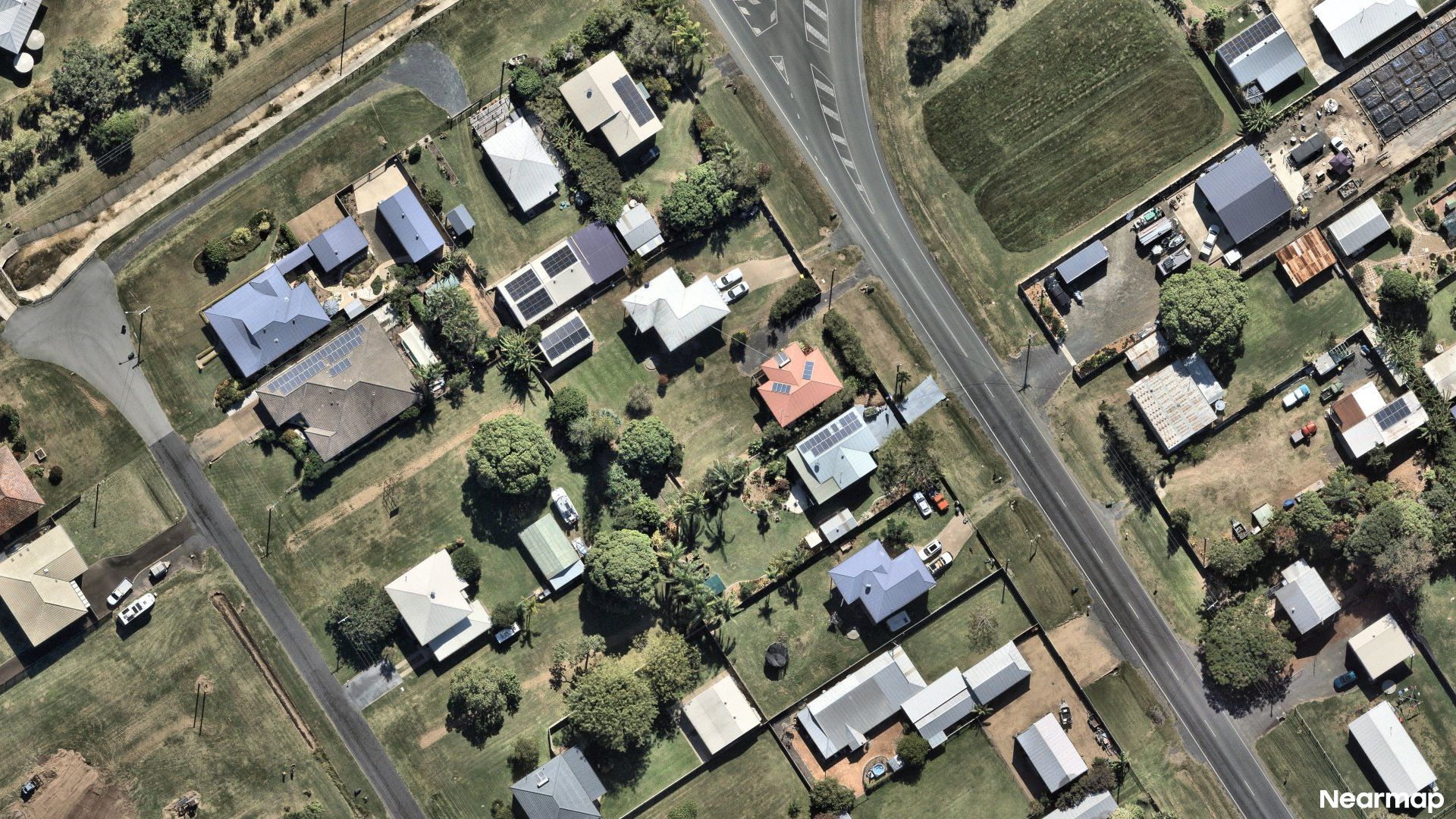 Vertical aerial view