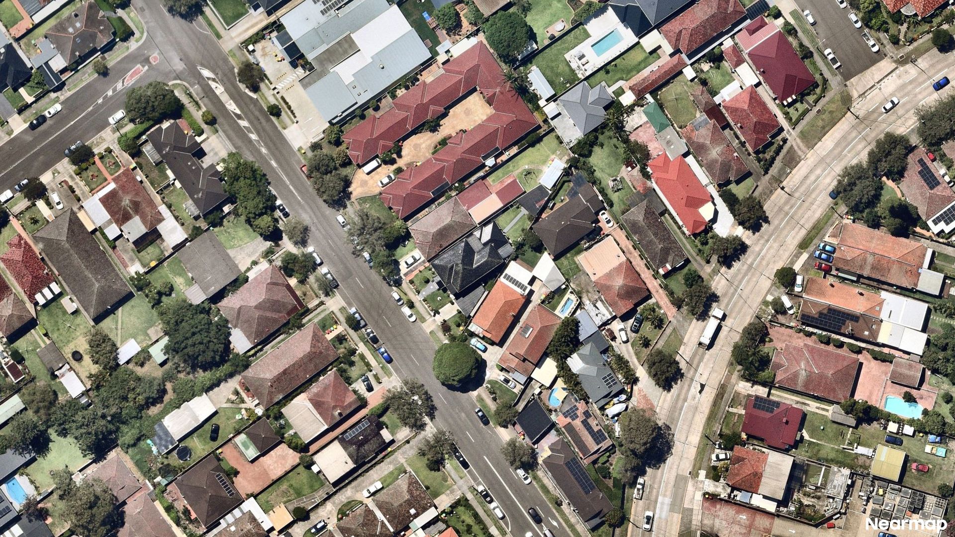 Vertical aerial view