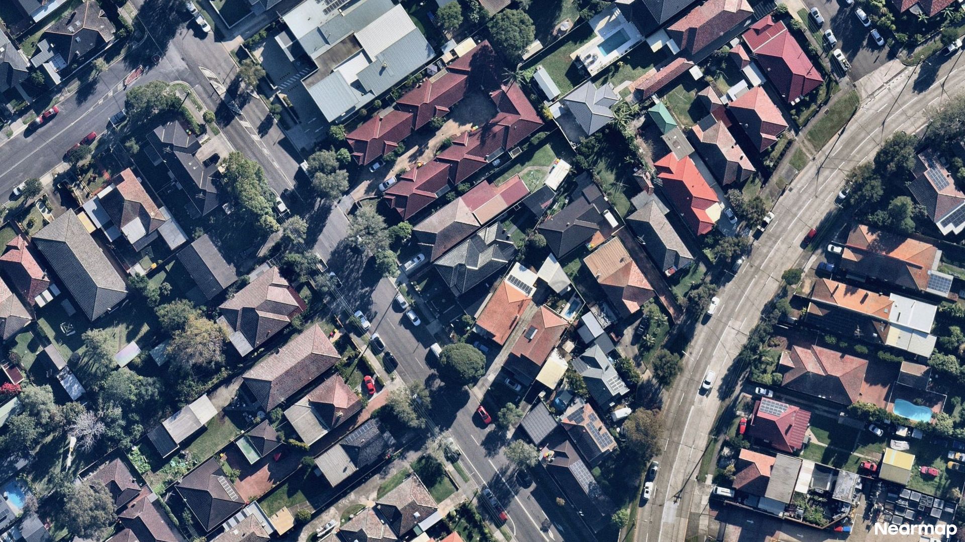 Vertical aerial view