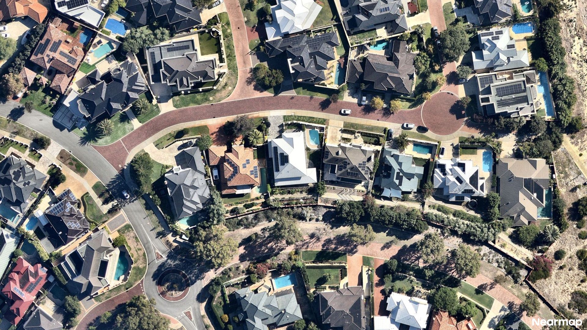 Vertical aerial view