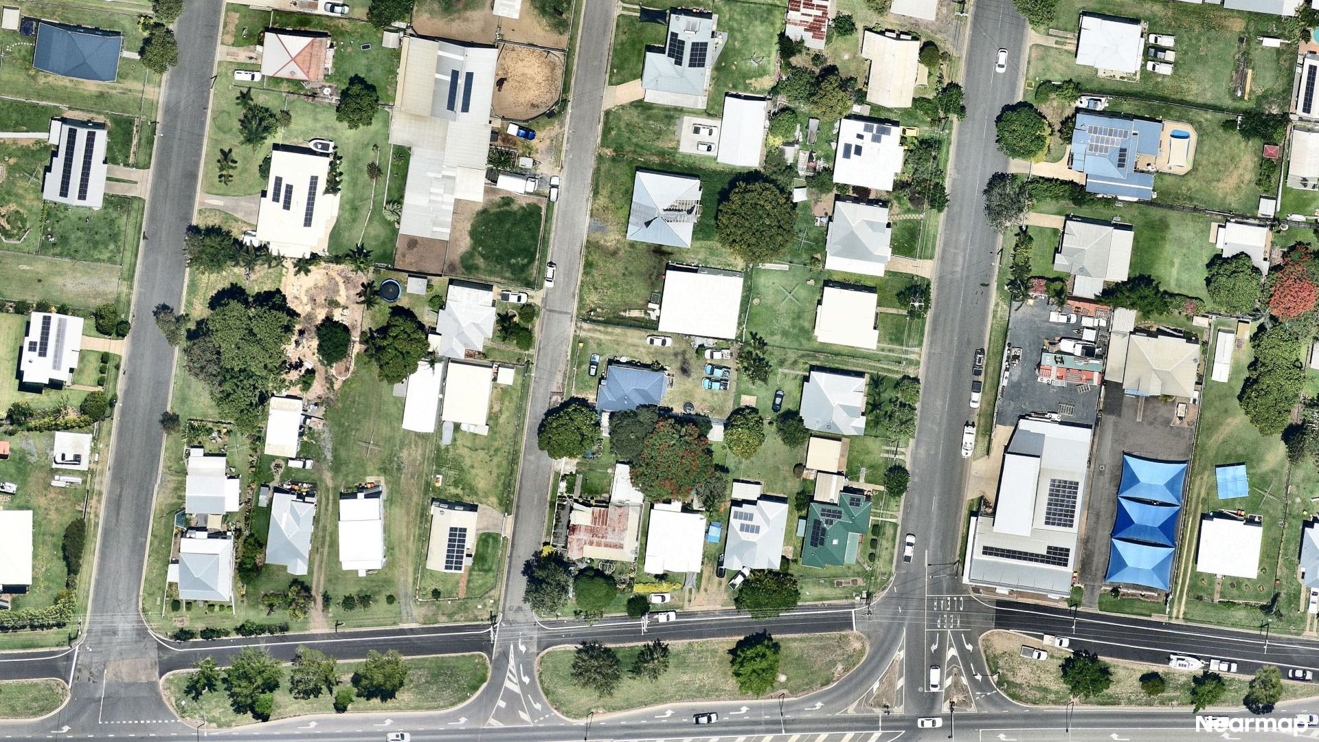 Vertical aerial view