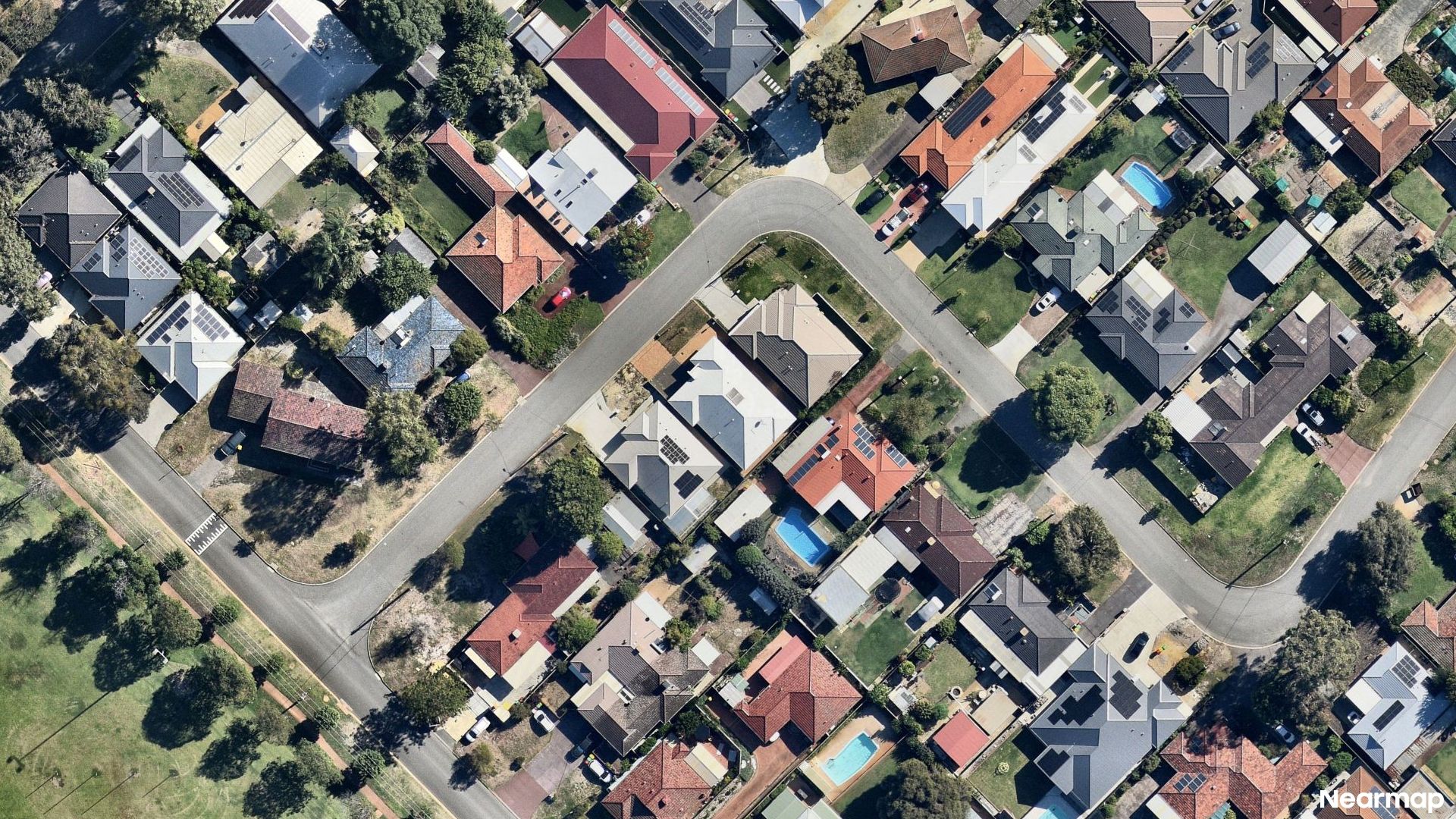 Vertical aerial view