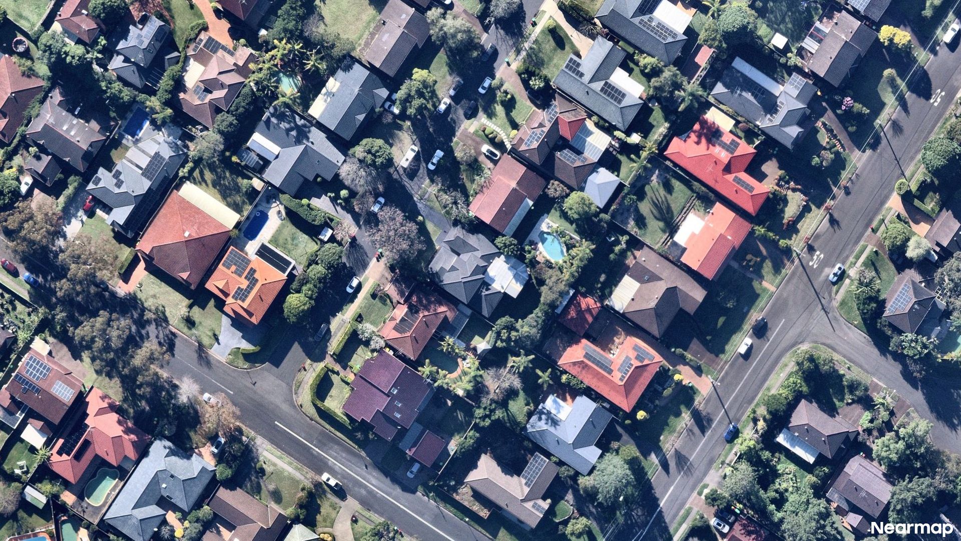 Vertical aerial view