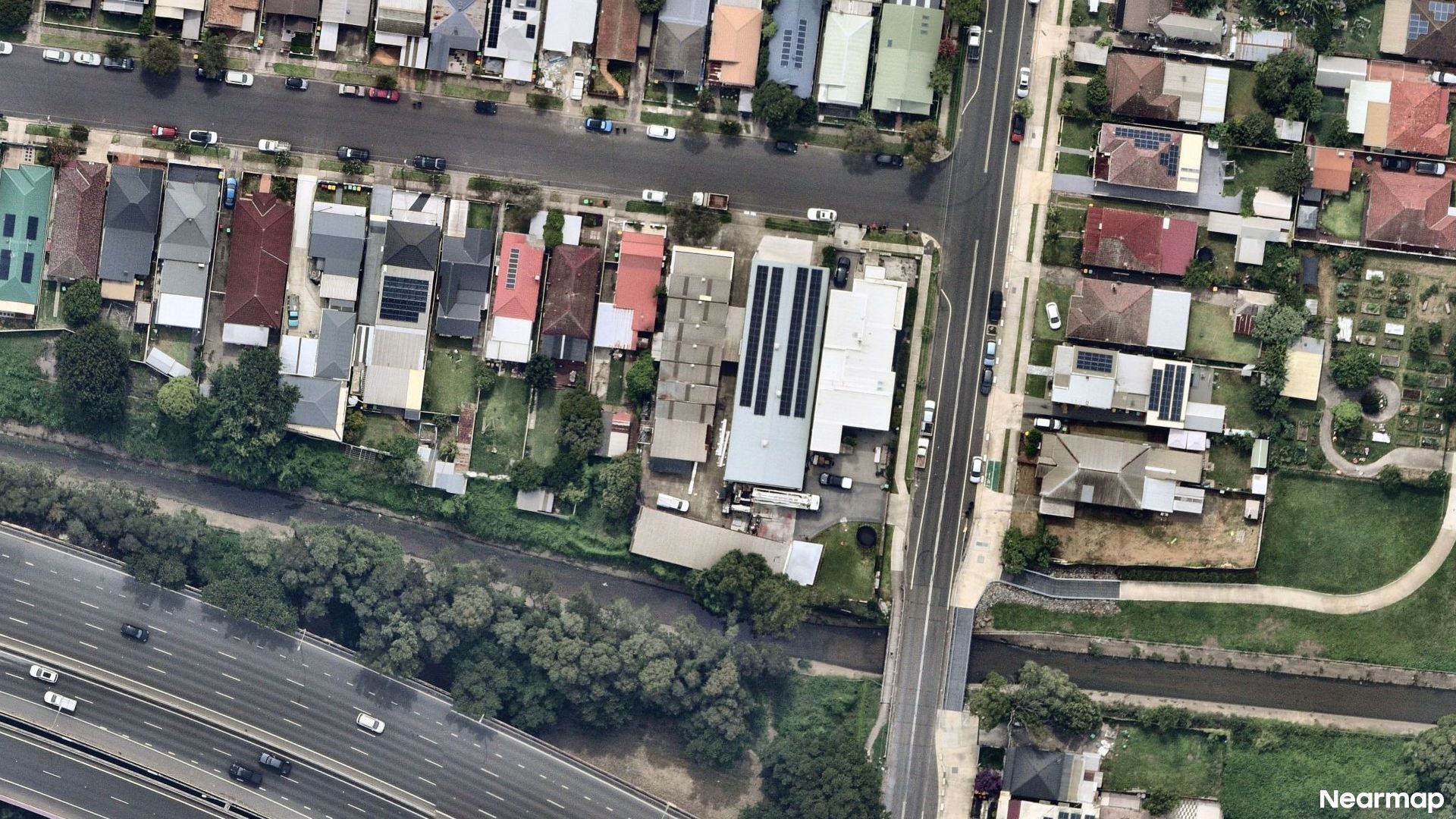 Vertical aerial view