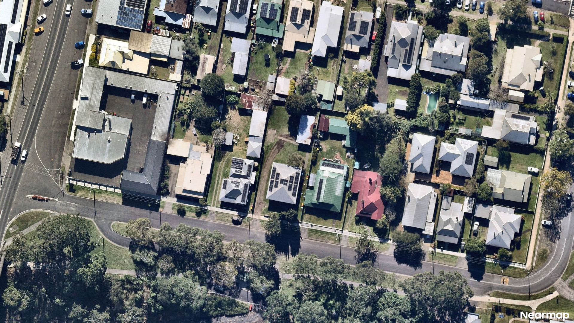 Vertical aerial view