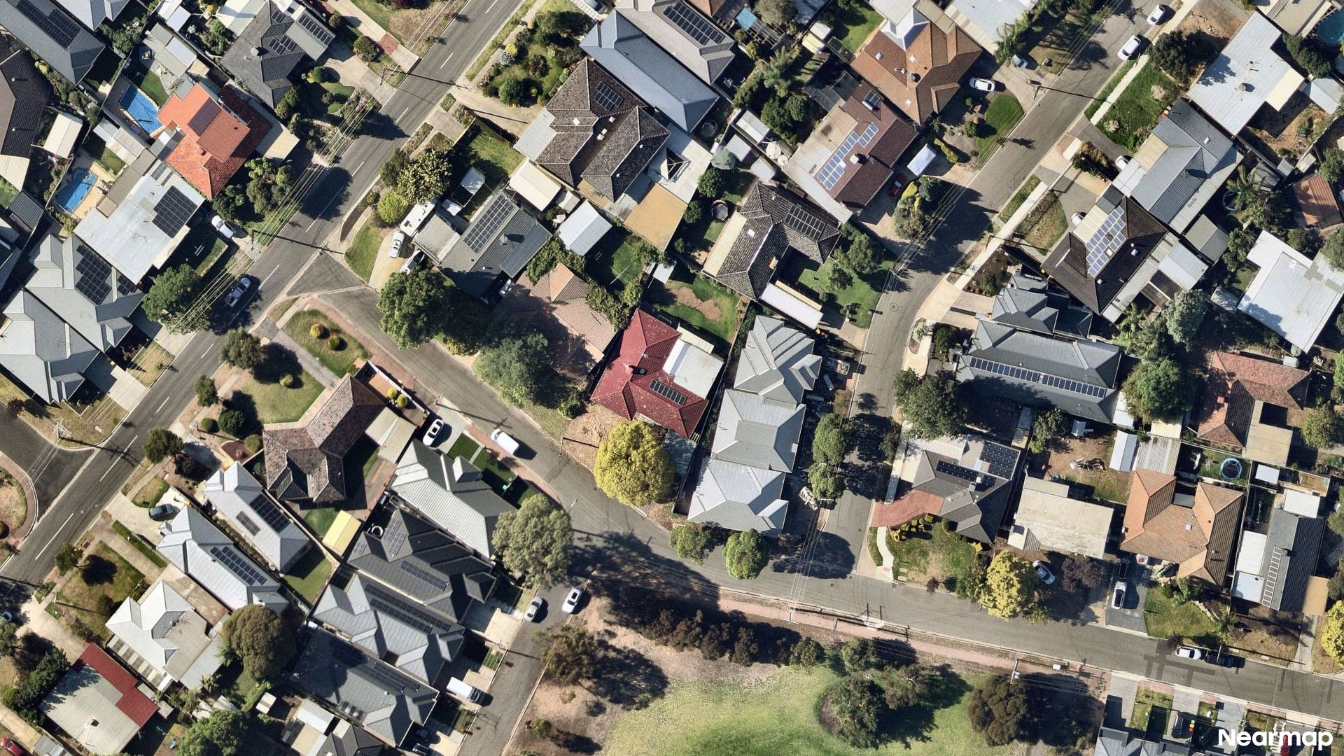 Vertical aerial view