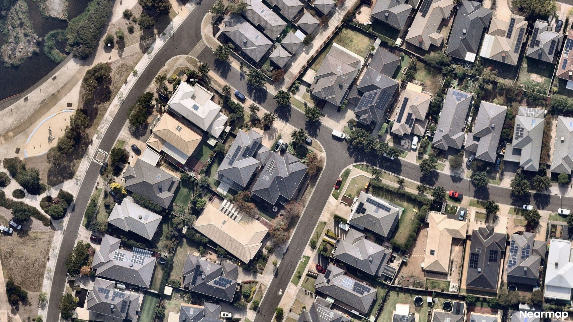 Vertical aerial view