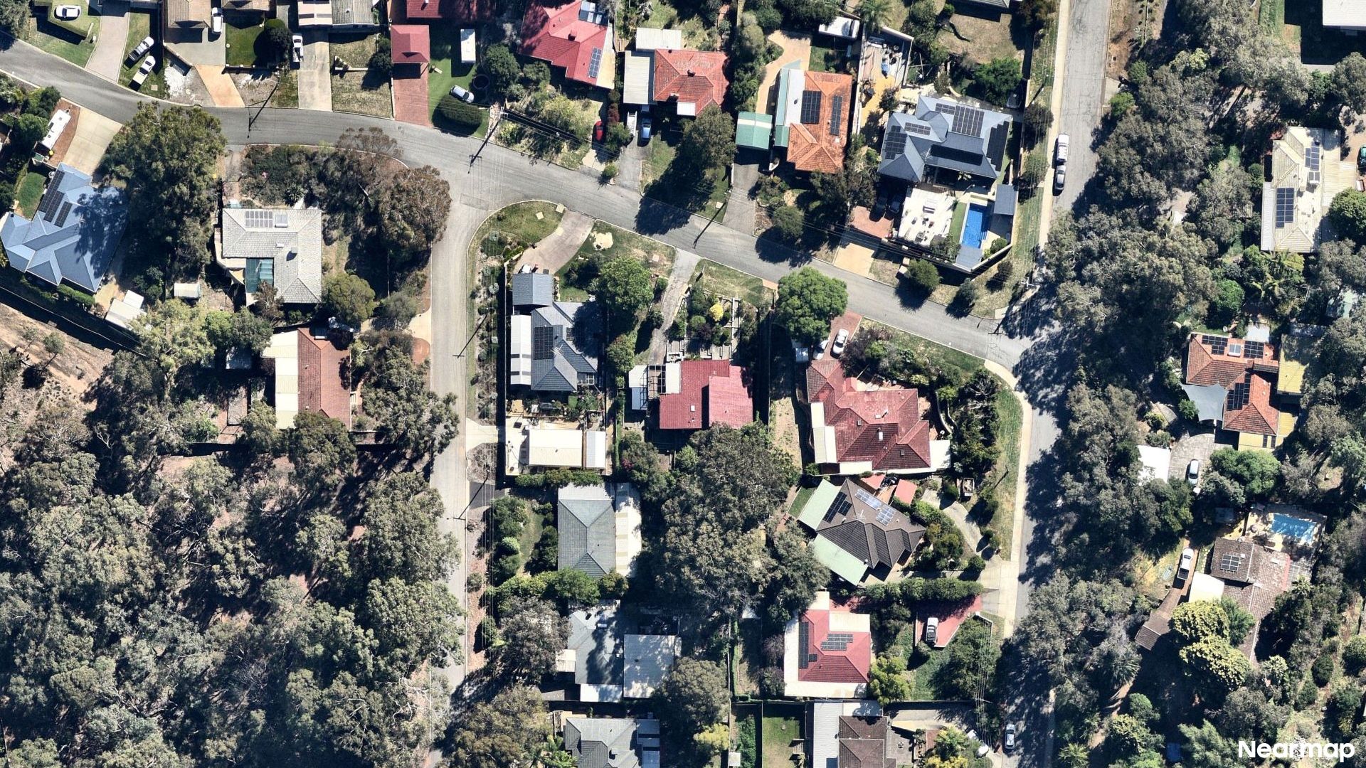 Vertical aerial view