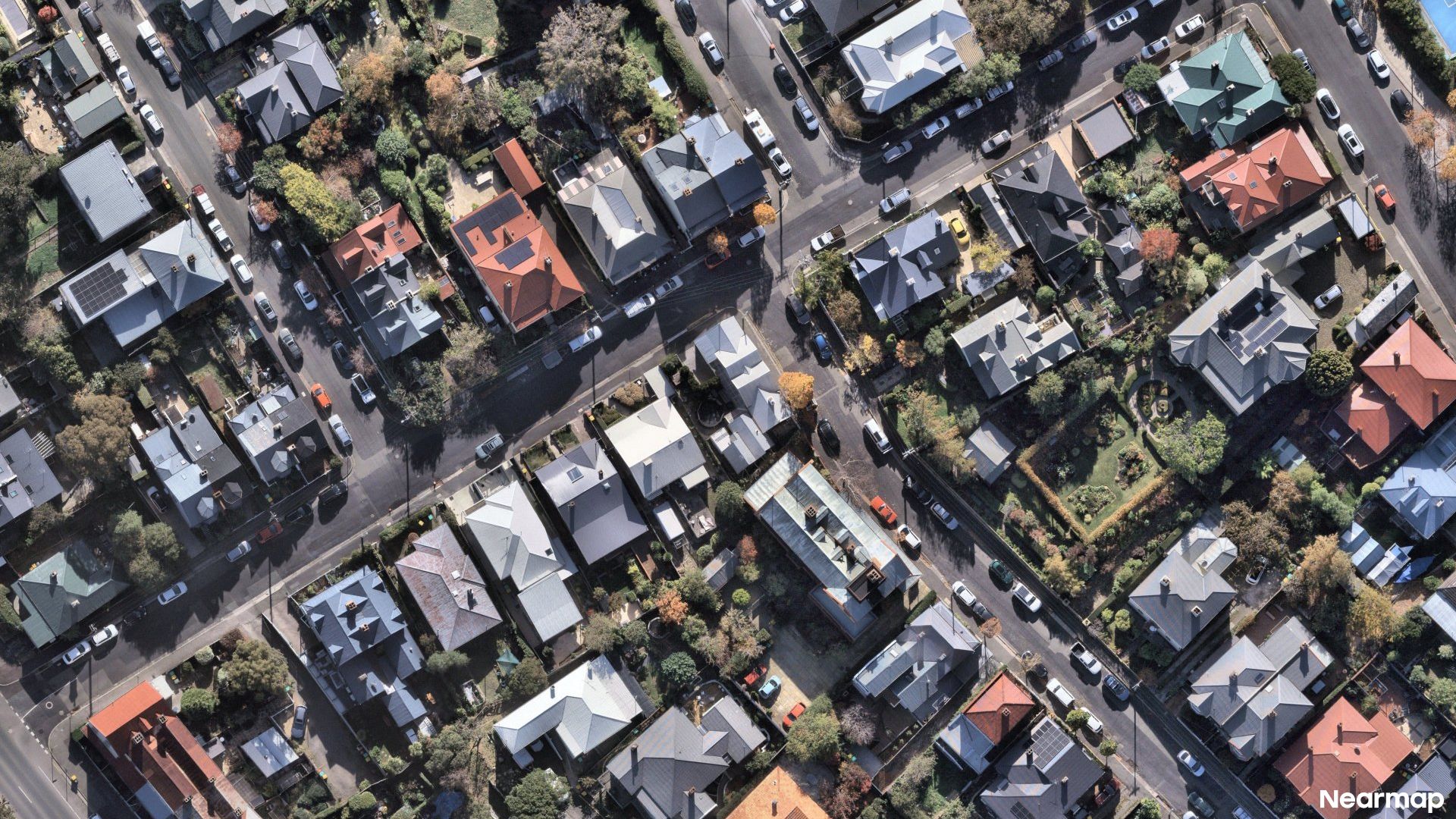 Vertical aerial view
